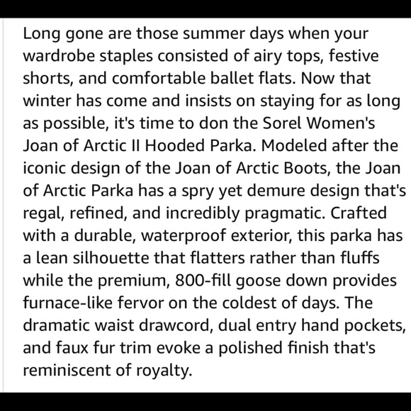 ❄️SOREL❄️NWT🔆JOAN OF ARCTIC  PARKA - Picture 7 of 8